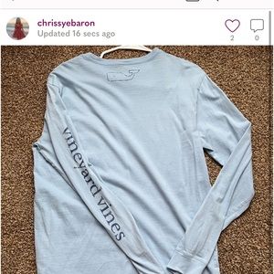 Vineyard vine long sleeve blue